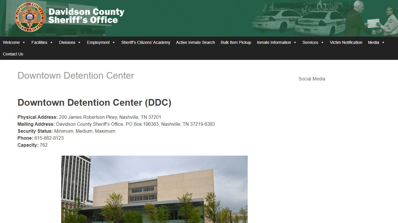 Downtown Detention Center – Davidson County Sheriff - Nashville